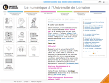 Tablet Screenshot of numerique.univ-lorraine.fr