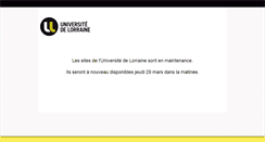 Desktop Screenshot of bu.univ-lorraine.fr