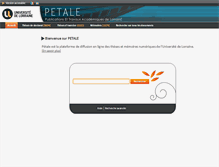 Tablet Screenshot of petale.univ-lorraine.fr